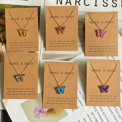 Butterfly Necklace & Earrings