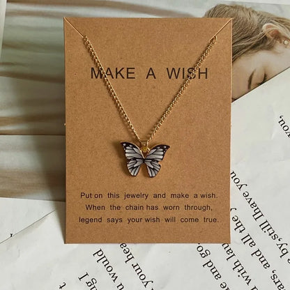 Butterfly Necklace & Earrings