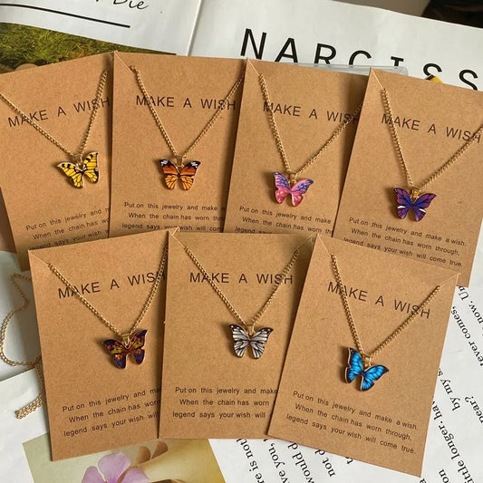 Butterfly Necklace & Earrings