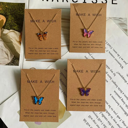 Butterfly Necklace & Earrings