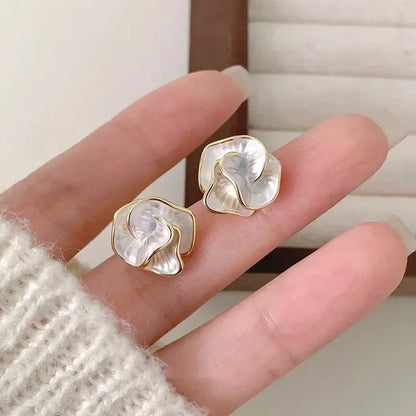 Enamel Flower  Earrings