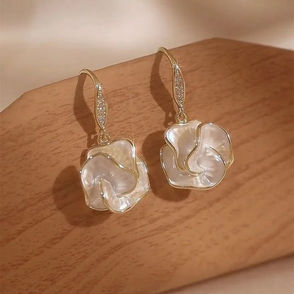 Enamel Flower  Earrings